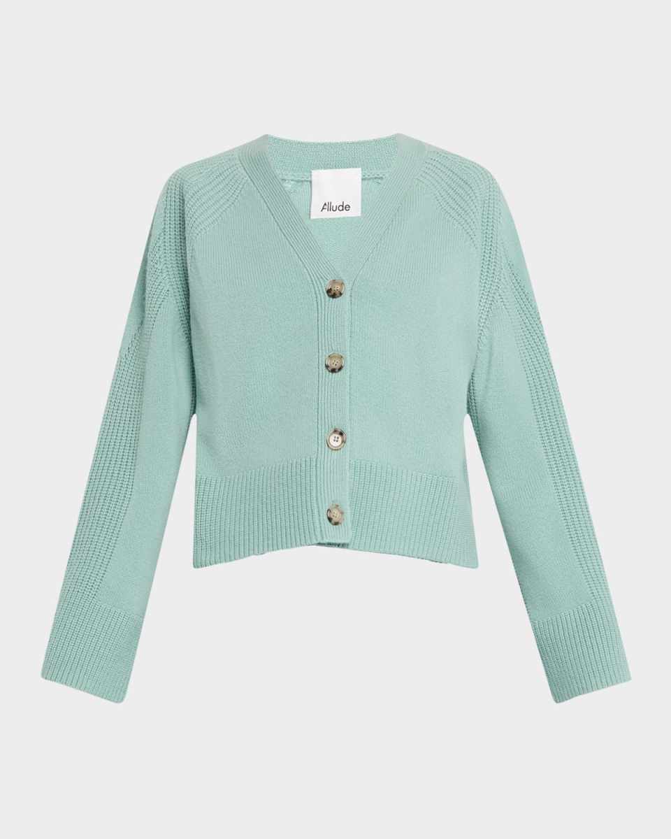 V-Neck Wool Cashmere Cardigan